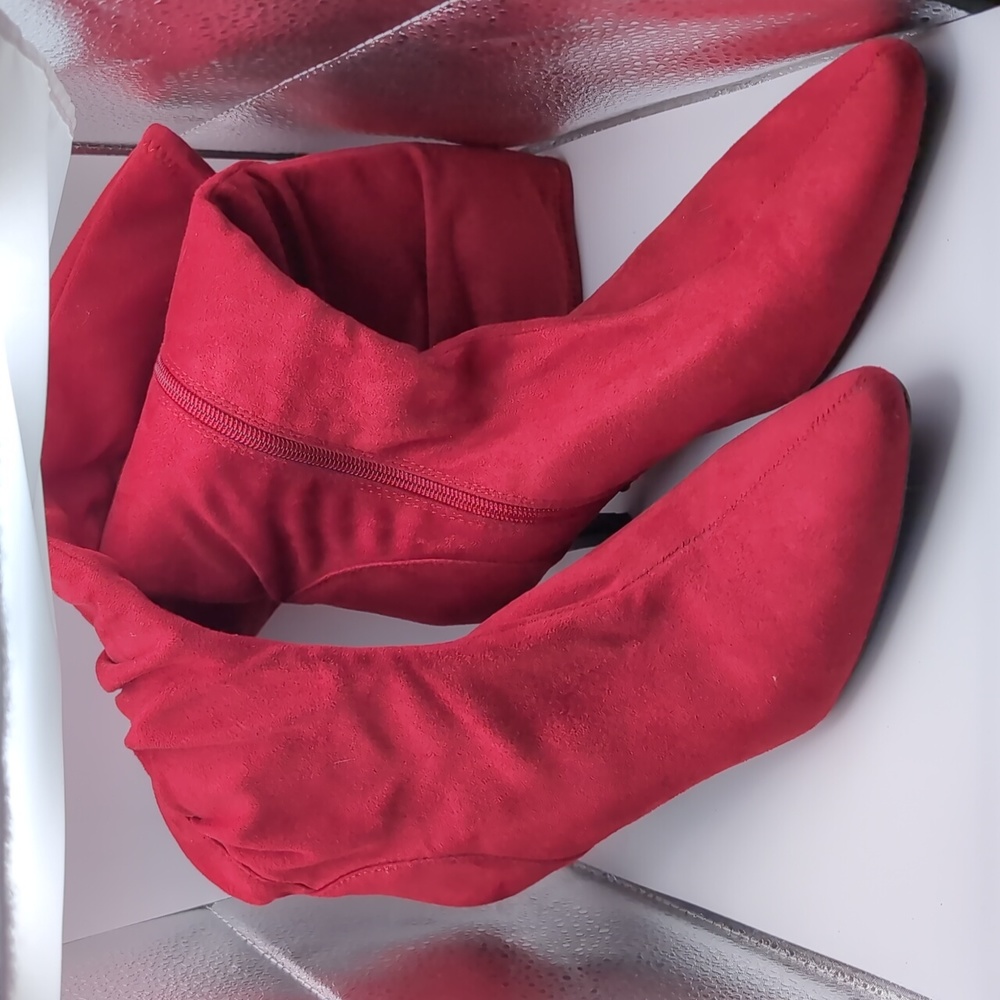 Red Suede Boots